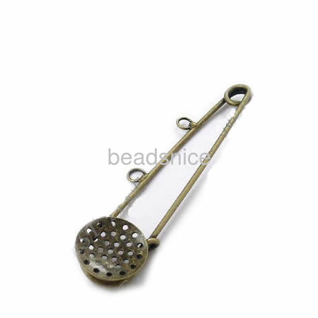 Brooch.With round brooch pin,Nickel-Free,Lead-Safe,